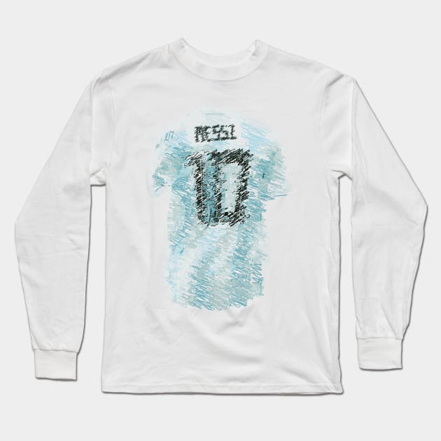 Argentina Lover Drawing Long Sleeve T-Shirt by Raimondi